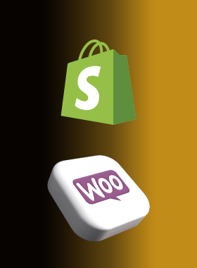 Shopify & <br> WooCommerce